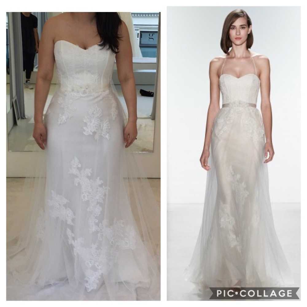 Christos ‘Heidi’ Lace Embroidered Wedding Gown 6-8